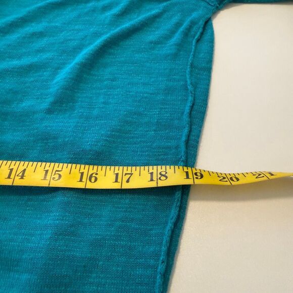 Melissa McCarthy Seven7 Cardigan Sweater Long Open Turquoise Size M NWT Casual - Picture 6 of 15